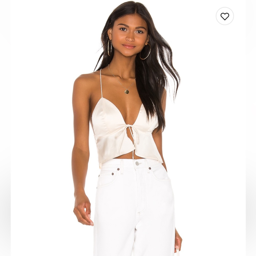 Revolve Superdown Isla Satin Top